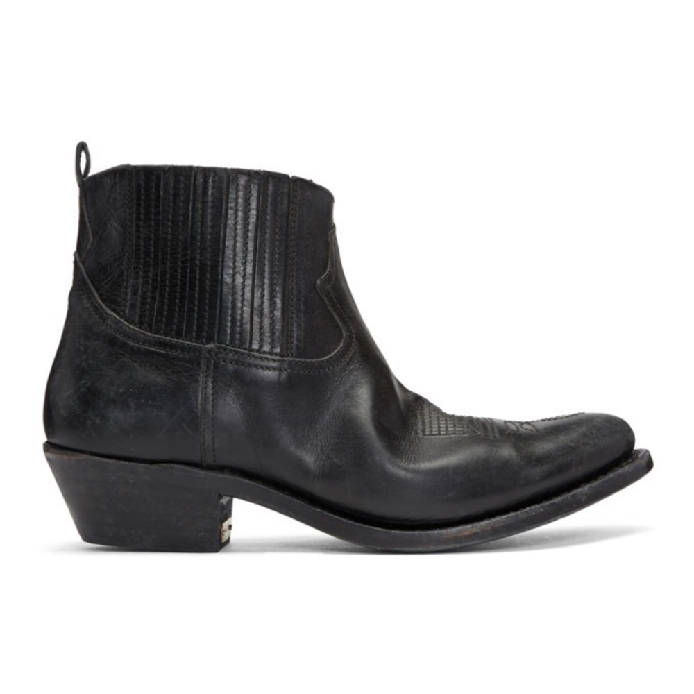 Golden Goose Black Crosby Boots 36